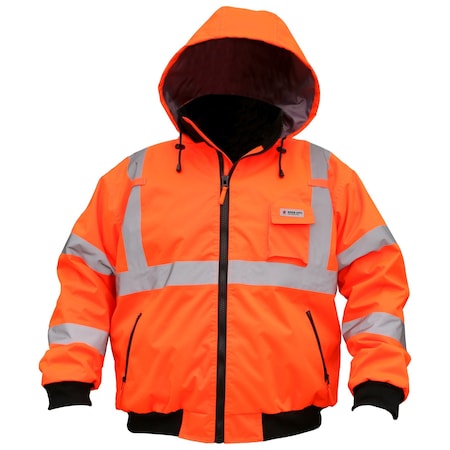 Mcr Safety Garments, Bomber Plus 2-1 Class 3 Orange M BP2CL3OM